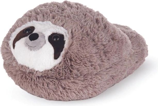 Cozy Noxxiez paresseux – pantoufle en peluche chauffante