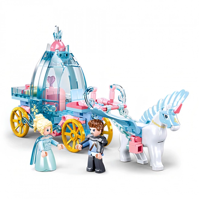 Sluban Fées d'hiver M38-B0896 Carrosse avec licorne magique