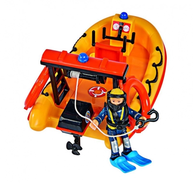 Sam le Pompier bateau Neptune avec figurine