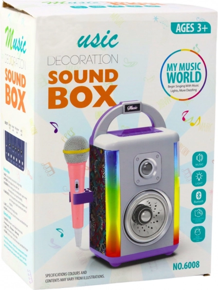 Ensemble de musique interactif avec microphone et lumières LED