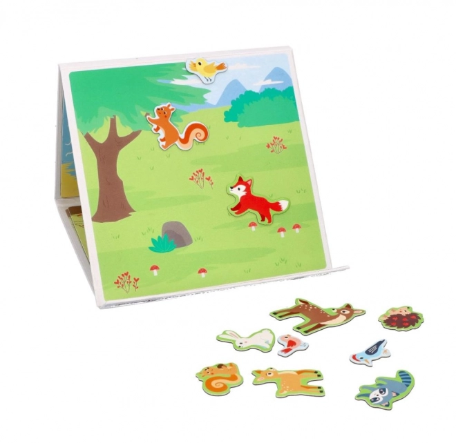 Livre puzzle magnétique - Animaux de la forêt