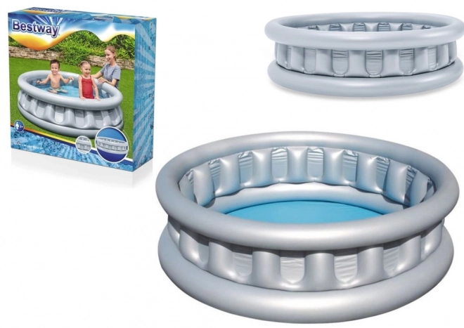 Piscine gonflable pour enfants vaisseau spatial 152x43cm en boîte 30x30x7cm
