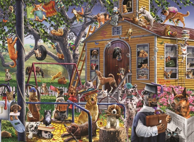 Puzzle ANATOLIAN Chiens espiègles 1000 pièces