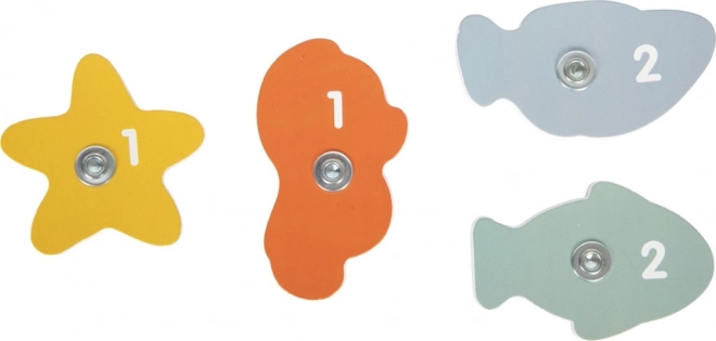 Petite jambe jeu de pêche de poissons
