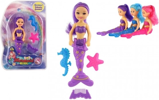 Poupée sirène avec accessoires 15 cm