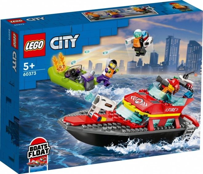 LEGO® City 60373 Bateau de Sauvetage des Pompiers et Canot