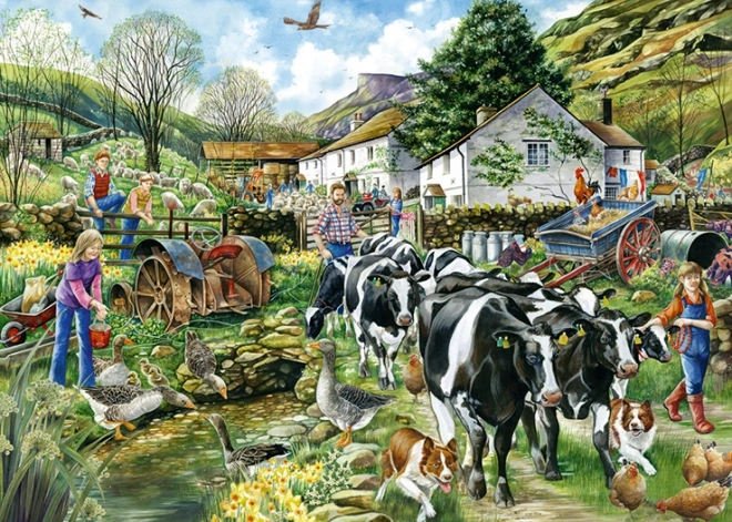 Puzzle Un autre jour à la ferme 1000 pièces