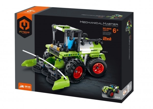 Kit de construction IamMaster moissonneuse batteuse/voiture tout-terrain 2en1 plastique 335 pièces dans une boîte 31x23x6,5cm