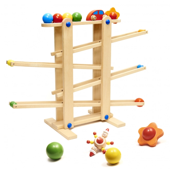 Piste à billes Montessori XXL en bois