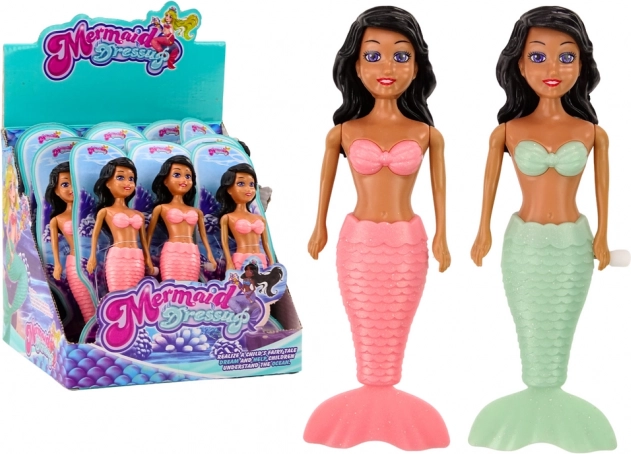 Sirène de mer flottante à remontoir pour le bain – poupée turquoise ou rose