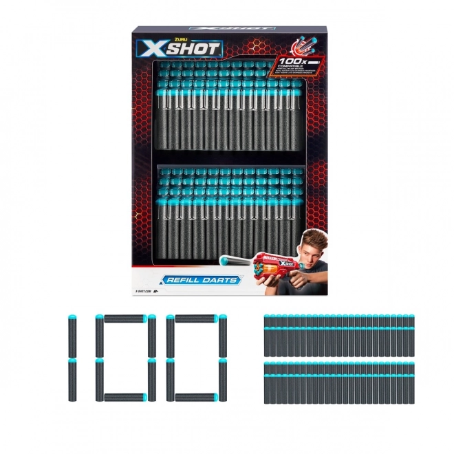 Ensemble de projectiles en mousse X-Shot Excel 100 pcs