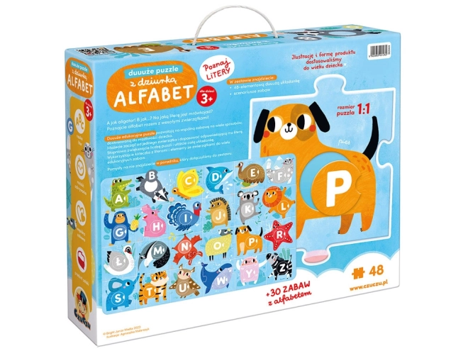 CzuCzu grands puzzles avec trou Alphabet