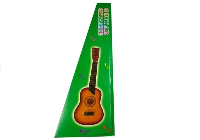 Guitare en bois avec crème conique