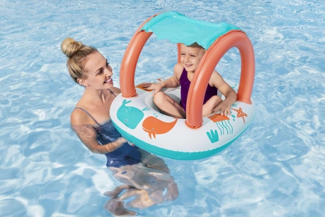 Lit enfant gonflable avec auvent amovible