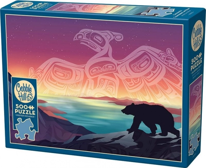 Puzzle COBBLE HILL Croisement : Orage et ours 500 pièces