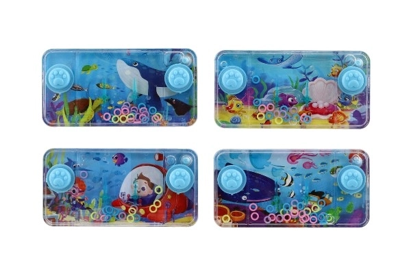 Jeu d'eau casse-tête 11x6cm en plastique monde marin 4 types 24 pièces dans une boîte
