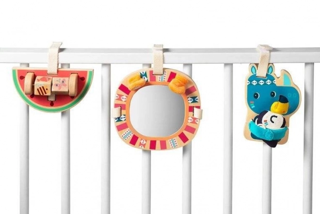 Lilliputiens - Jouets Suspendus en Bois Rhinocéros Marius dès 9 Mois