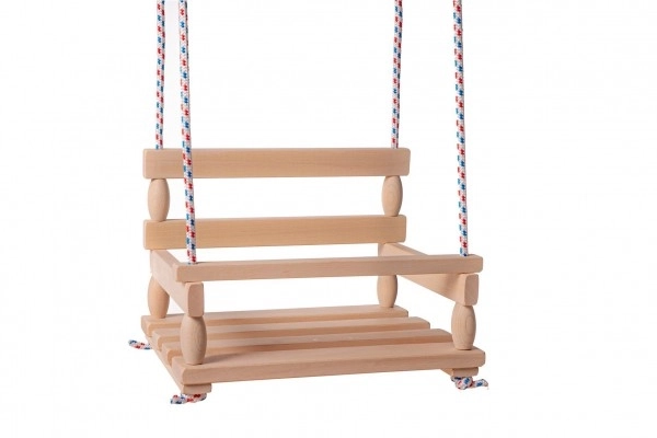 Balançoire en bois naturel 38x30cm capacité 80kg en sac