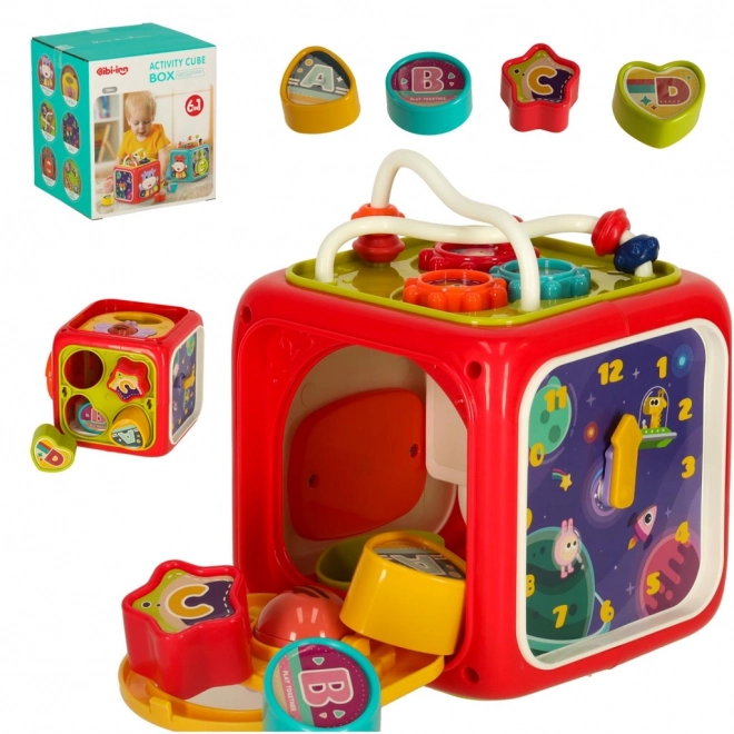Cube éducatif interactif 6 en 1 Bibi-inn rose