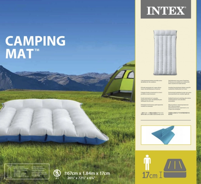 Matelas gonflable de camping 67 cm x 1,84 m x 17 cm