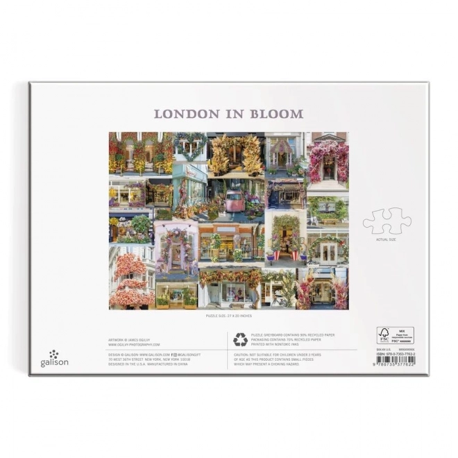 Puzzle Galison Londres Fleuri 1000 pièces