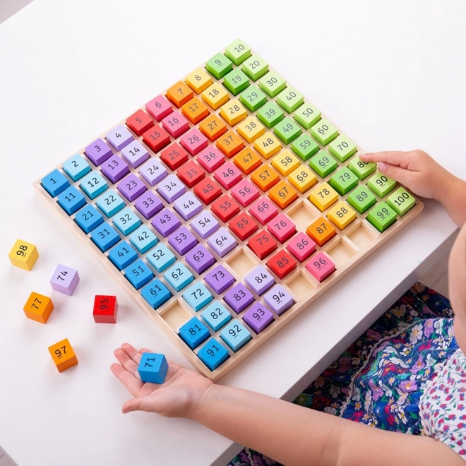 Jouet éducatif Bigjigs Toys – Chiffres en bois dans un plateau
