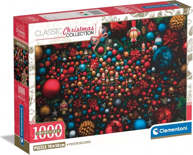 CLEMENTONI Puzzle Impossible : Noël 1000 pièces