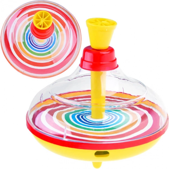 Toupie traditionnelle colorée – jouet classique tournant pour enfants