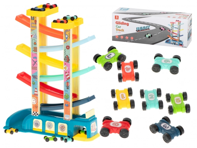 Circuit + 8 petites voitures