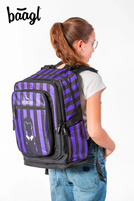 BAAGL Sac à dos scolaire Cubic Wednesday