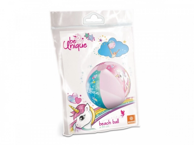 Balle gonflable avec motif licorne 50 cm