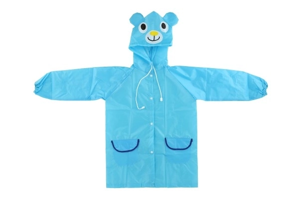 Imperméable enfant ours taille 110-120cm bleu en sachet 23x25cm