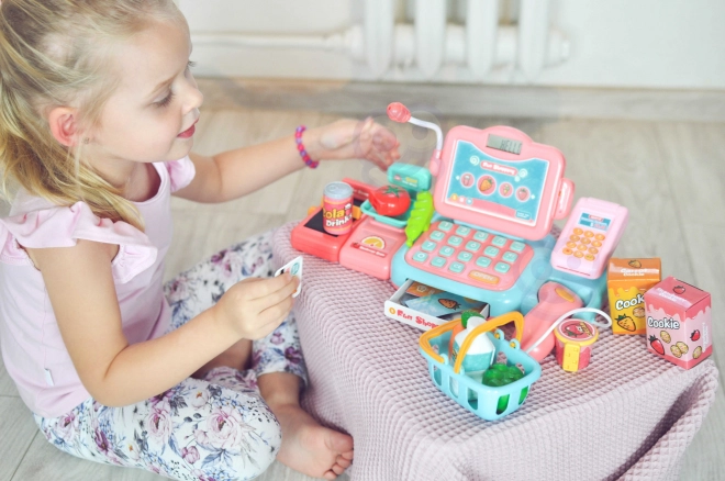 Caisse enregistreuse pour enfants Woopie avec scanner et accessoires