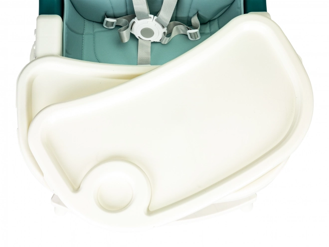 Chaise haute 2 en 1 Ecotoys turquoise