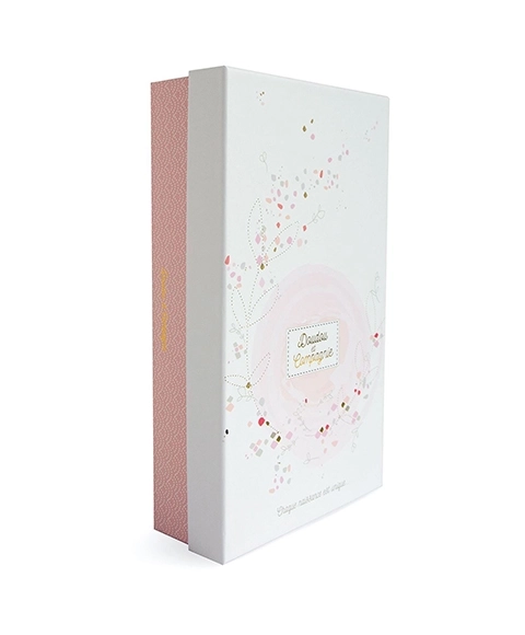 Coffret cadeau doudou lapin rose ami