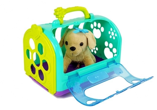 Kit vétérinaire avec chien et transporteur