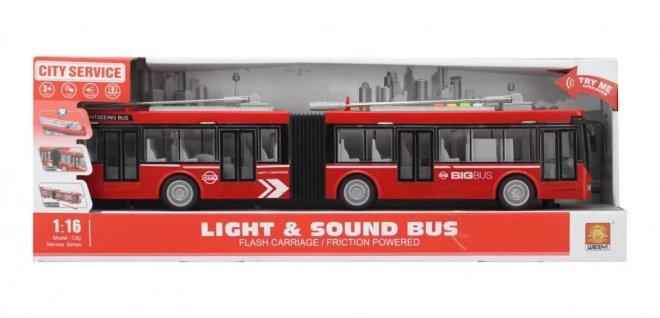 Trolleybus articulé à volant d'inertie 1:16
