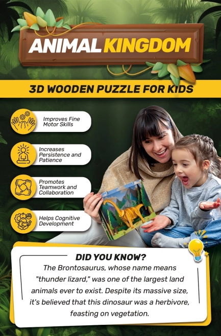 EscapeWelt 3D puzzle en bois Brontosaure