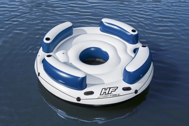 Île de natation gonflable BESTWAY Lazy Dayz pour 4 personnes 239x63,5 + fond en filet + 4 dossiers gonflables + 2 passagers clandestins