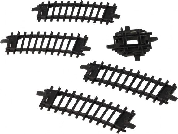 rails et croisement pour trains jouets – pièces courbes et croisement compatibles avec RegioJet, Chemins de fer tchèques, SC Pendolino et Compagnie des chemins de fer slovaque