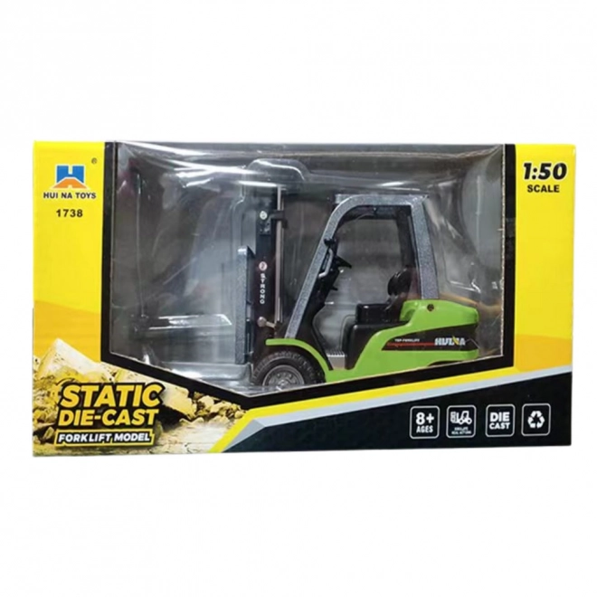 Chariot élévateur métallique Huina vert 1:50