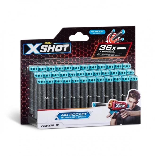 Munitions en mousse de remplacement X-Shot Air Pocket Technology, 36 pièces