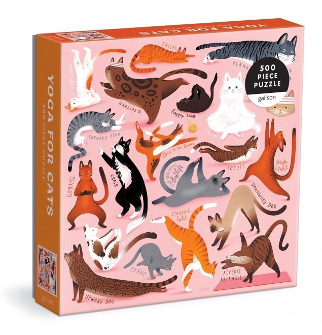 Puzzle Yoga pour chats 500 pièces