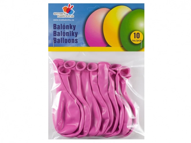 Ensemble de 10 Ballons Roses Gonflables 26cm
