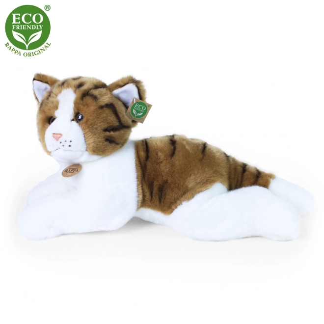 Chat en peluche couché 50 cm ÉCO-RESPONSABLE