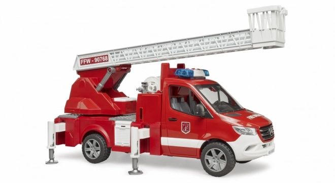 Camion de pompiers Mercedes-Benz Sprinter avec échelle pour enfants