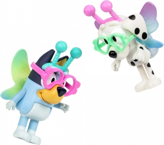 Figurines Bluey Pack de deux Baby Bluey et Chloe
