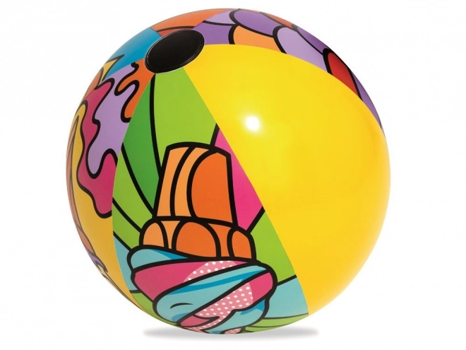 Ballon de plage gonflable coloré 91cm Bestway
