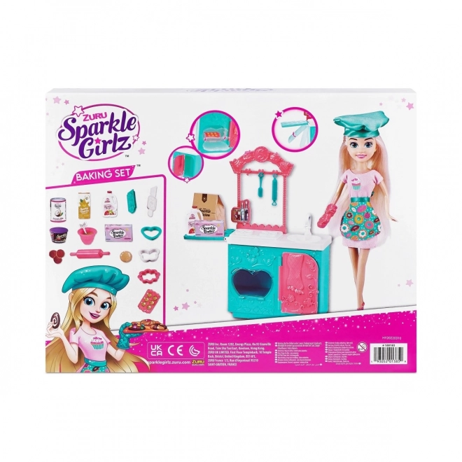 Ensemble de cuisson Sparkle Girlz avec poupée 27 cm