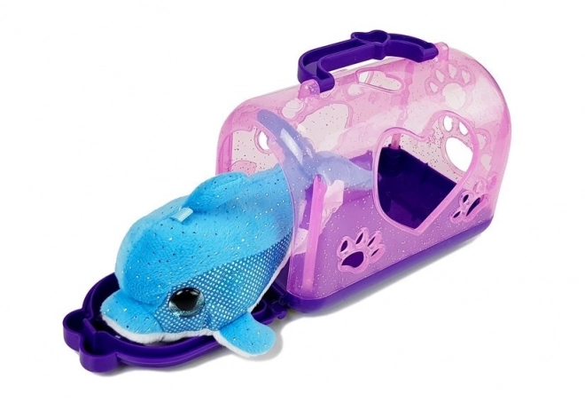 Dauphin avec mascotte Transporteur